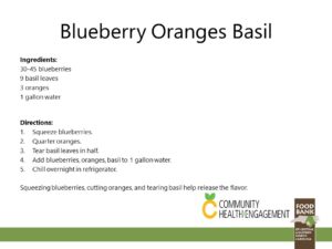 blueberry orange basil water recipe