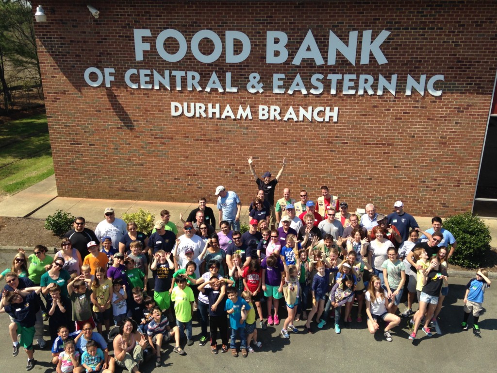 Photo of volunteers outside Durham Branch