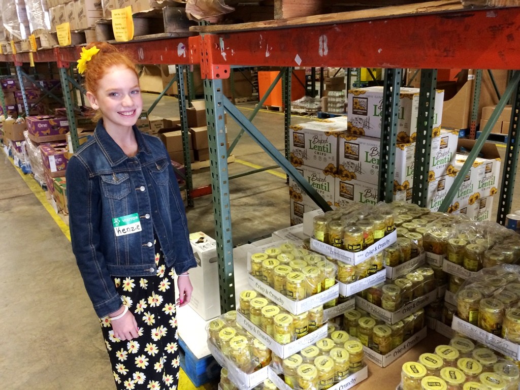 Photo of Mackenzie in Food Bank Raleigh Branch