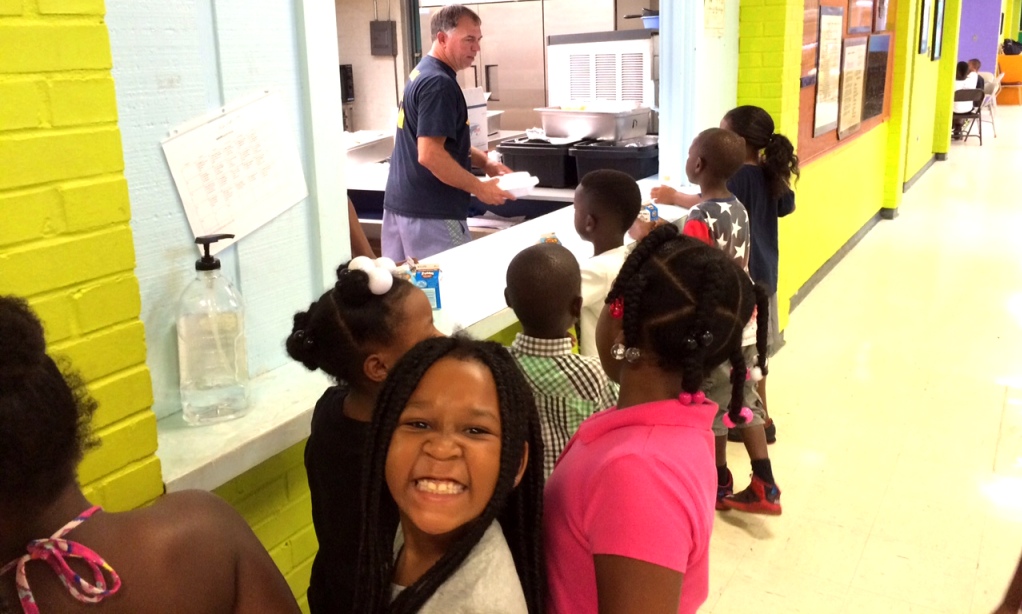 Photo of children at one of our Kids Summer Meals sites