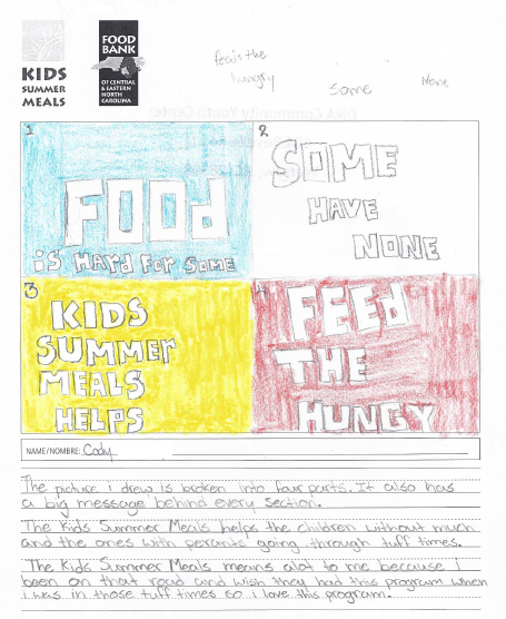 "What Kids Summer Meals Means to Me" by Cody