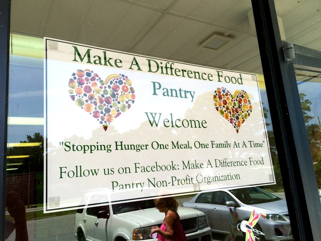 Photo of Make A Difference Food Pantry sign