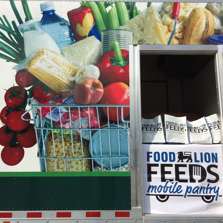 Close up photo of Mobile Food Pantry