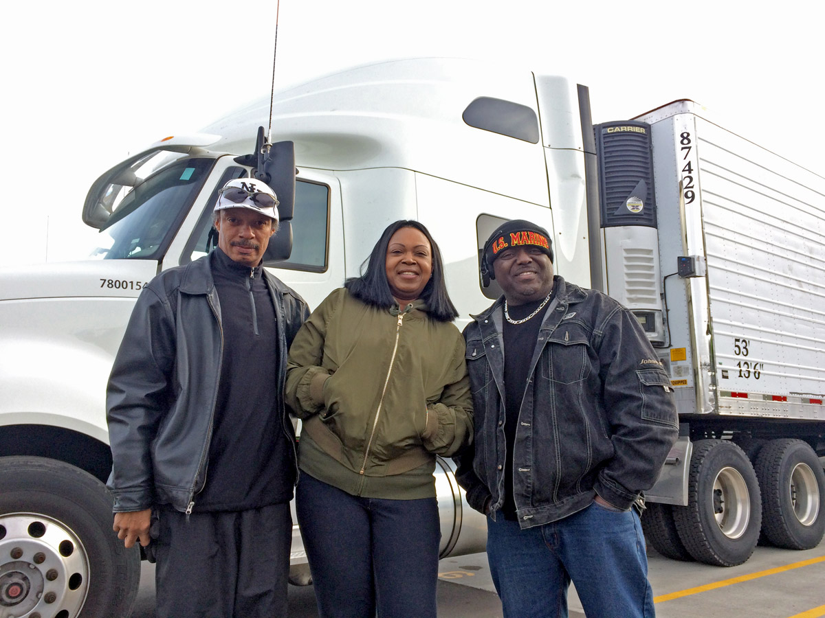 Steven James, LaSonia Melvin, and James Mcduffie traveled to Raleigh on a cold morning, to truck back thousands of meals of produce for their Wilmington area community - just in time for the Holidays!