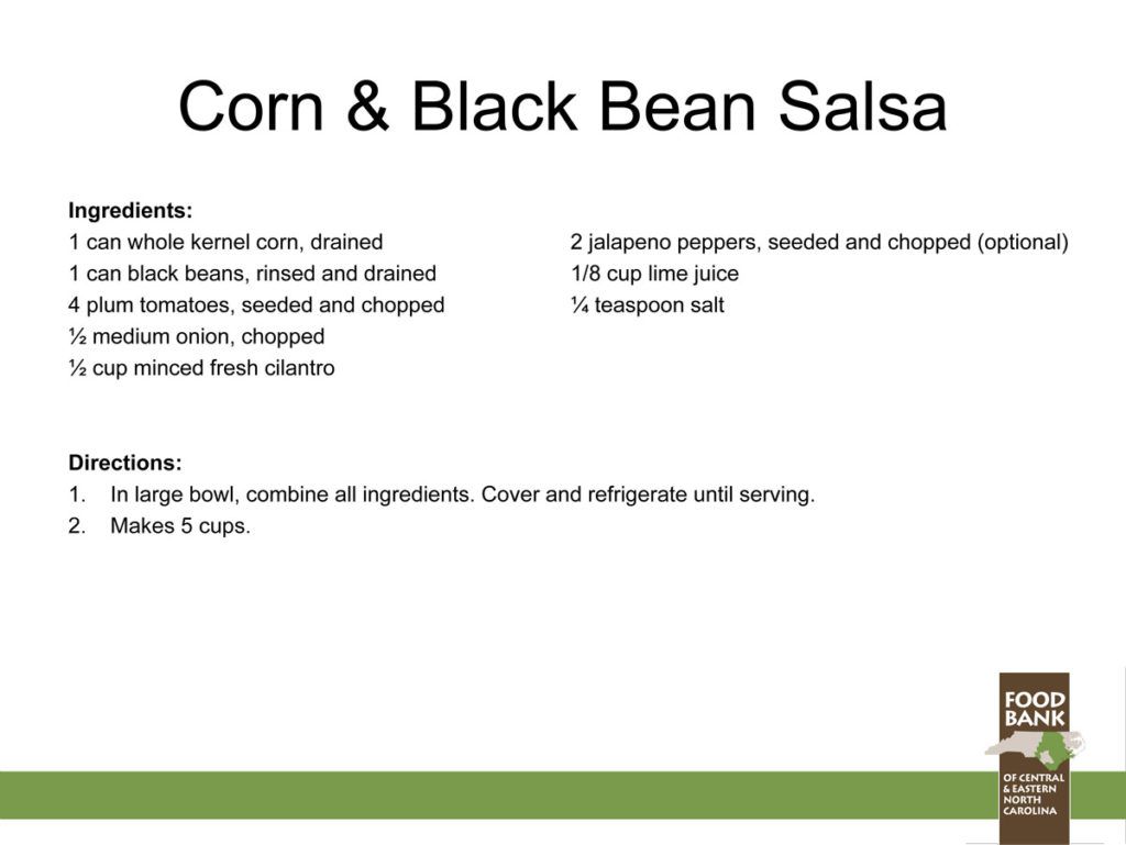 Health Cookouts recipe corn and black bean salsa
