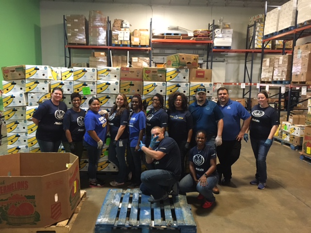 Allstate Volunteers helped Feeding Northeast Florida with disaster relief, following Hurricane Irma