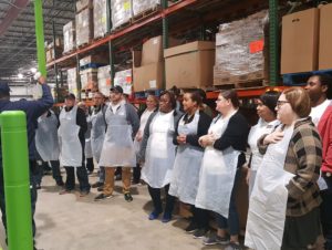 Volunteers from 'Life' at Food Bank CENC