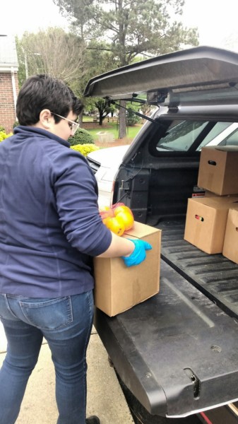 CSFP staff delivery during COVID-19