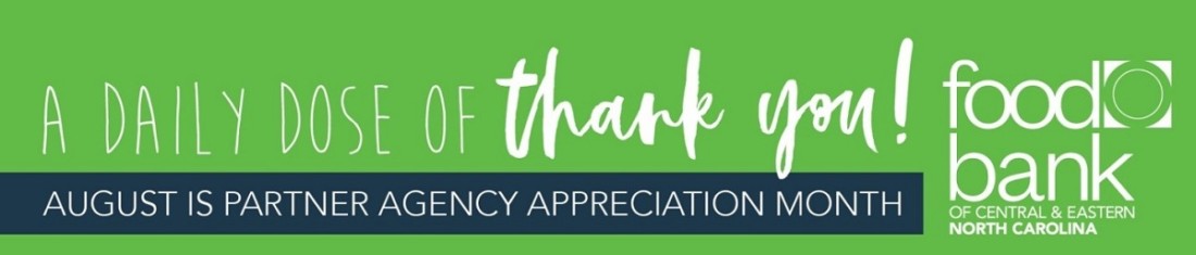 August is Partner Agency Appreciation Month