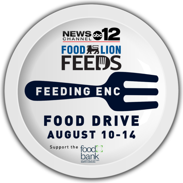 Feeding ENC Food Drive (week long) @ 5 Food Lion stores