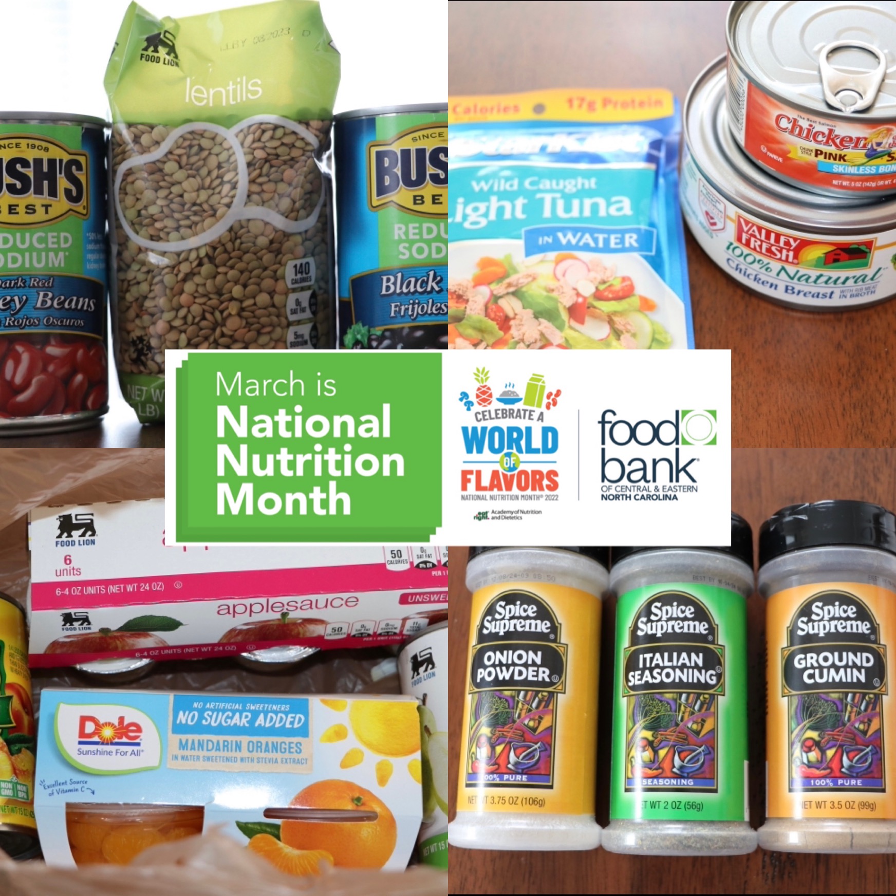 Healthy and Shelf-Stable Food Drive Items